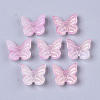 Transparent Spray Painted Glass Charms LS-GLAA-T016-21D-2