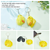 Cute Water Mink Mini Fur Chicken Pendant Bag Keychain KEYC-WH0018-77-4