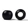Matte Spray Painted Acrylic European Beads X-ACRP-Q017-03A-01-3