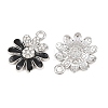 Alloy Black Enamel Pendants FIND-C095-04P-2