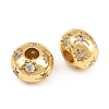 Brass Micro Pave Clear Cubic Zirconia Beads KK-Z162-14G-2