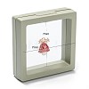 Square Transparent PE Thin Film Suspension Jewelry Display Box CON-D009-01B-02-4