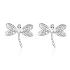 304 Stainless Steel Stud Earrings for Women WGC0B4E-01-1
