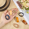 6Pcs Cowhide Leather Loop Keepers FIND-PH0062-15-3