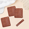 4Pcs PU Leather Luggage Handle Wrap Covers DIY-BBC0002-94B-7