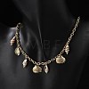 Summer Beach 304 Stainless Steel & Shell Pendant Necklaces NJEW-Z061-09G-1
