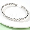 Star Brass Cuff Bangles for Women BJEW-C144-01A-P-2