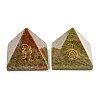 Natural & Synthetic Gemstone Pyramid Healing Figurines G-A091-01-2