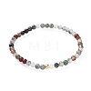 Natural Bloodstone Stretch Bracelets BJEW-JB04556-04-1