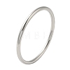 Non-Tarnish 304 Stainless Steel Simple Roung Ring Bangles for Women BJEW-F461-01E-P-1