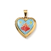 304 Stainless Steel Locket Pendants STAS-H255-02G-01-1