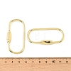Oval Brass Screw Lock Carabiner Clasp Metal Carabiner Clip for Necklace DIY KK-CBA9CBD-05G-3