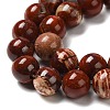 Natural Red Snakeskin Jasper Beads Strands G-H298-A02-03-4