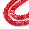 Dyed Natural White Jade Beads Strands G-T139-57A-09-3