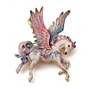 Pegasus Alloy Enamel Pins for Clothes for Women JEWB-F043-03-1