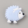 Hedgehog Food Grade Eco-Friendly Silicone Beads SIL-WH0006-17B-1