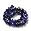 Faceted Natural Dragon Veins Agate Beads Strands G-F447-12mm-P02-3