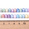Anti-Tarnish Electroplate Rondelle Glass Beads Strands EGLA-T021-8mm-17-01-2