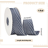 9M Polycotton(Polyester Cotton) Herringbone Ribbon OCOR-WH0093-08B-2