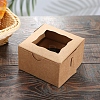 Square Kraft Paper Candy Boxes CON-WH0081-25-1