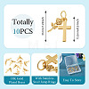 10Pcs Brass Pendants HJEW-TAC0175-4