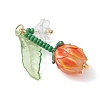 Acrylic and Handmade Lampwork Beads Pendants PALLOY-MZ01294-01-2