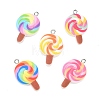 Opaque Resin with Alloy Pendants RE-CBA14F0-08-1