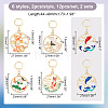 Alloy Enamel Pendant Locking Stitch Markers HJEW-AB00168-2