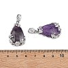 Natural Amethyst Pendants G-P393-P06-3
