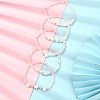 5Pcs 5 Style Natural Rose Quartz & Pearl & Shell Star Beaded Stretch Bracelets Set BJEW-JB09495-01-2