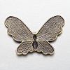 Tibetan Style Alloy Butterfly Large Pendants for Necklace Design TIBEP-M001-17AB-AAA-2