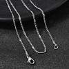 12Pcs 1.8MM 304 Stainless Steel Textured Twisted Chain Necklaces for Men Women NJEW-H093-20P-02-1