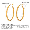 Stainless Steel Hoop Earrings CL5372-5-1
