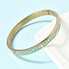 304 Stainless Steel Enamel Bangles BJEW-D408-32G-5