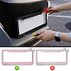 5 Sets 5 Colors Stainless Steel & Arcylic Rhinestone Frames for Licence Plate DIY-WA0001-32A-3