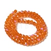 Electroplate Transparent Glass Beads Strands EGLA-A035-T4mm-L05-2