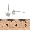 Brass Stud Earrings for Women EJEW-F403-03P-5