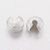 Brass Crimp Beads Covers KK-G017-S-2