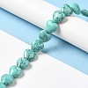 Synthetic Turquoise Dyed Beads Strands G-K335-01H-4