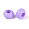 Opaque Acrylic European Large Hole Beads SACR-N019-03F-2