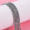 Non-Magnetic Synthetic Hematite Beads Strands G-G093-3mm-3