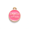 Alloy Enamel Pendants X-ENAM-S124-01B-03F-3