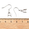 Anti-Tarnish Rhodium Plated 925 Sterling Silver Earring Hooks STER-I009-07P-7