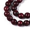Dyed Natural White Jade Beads Strands G-T139-8mm-60-03-3