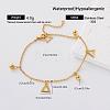 Vintage 304 Stainless Steel Charm Bracelets for Women FZ6029-3-1
