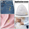 10Pcs Brass Safety Pins KK-HS0002-18-5