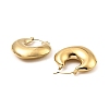 304 Stainless Steel Hoop Earrings for Women EJEW-G358-07G-2