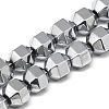 Electroplate Non-magnetic Synthetic Hematite Beads Strands G-T061-31A-1