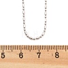 Brass Ball Chain Necklaces KK-P304-03P-5