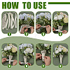 1Pc Plastic & Alloy & Polyester & Rhinestone Flower Bouquet Ribbon DIY-FG0010-32-3